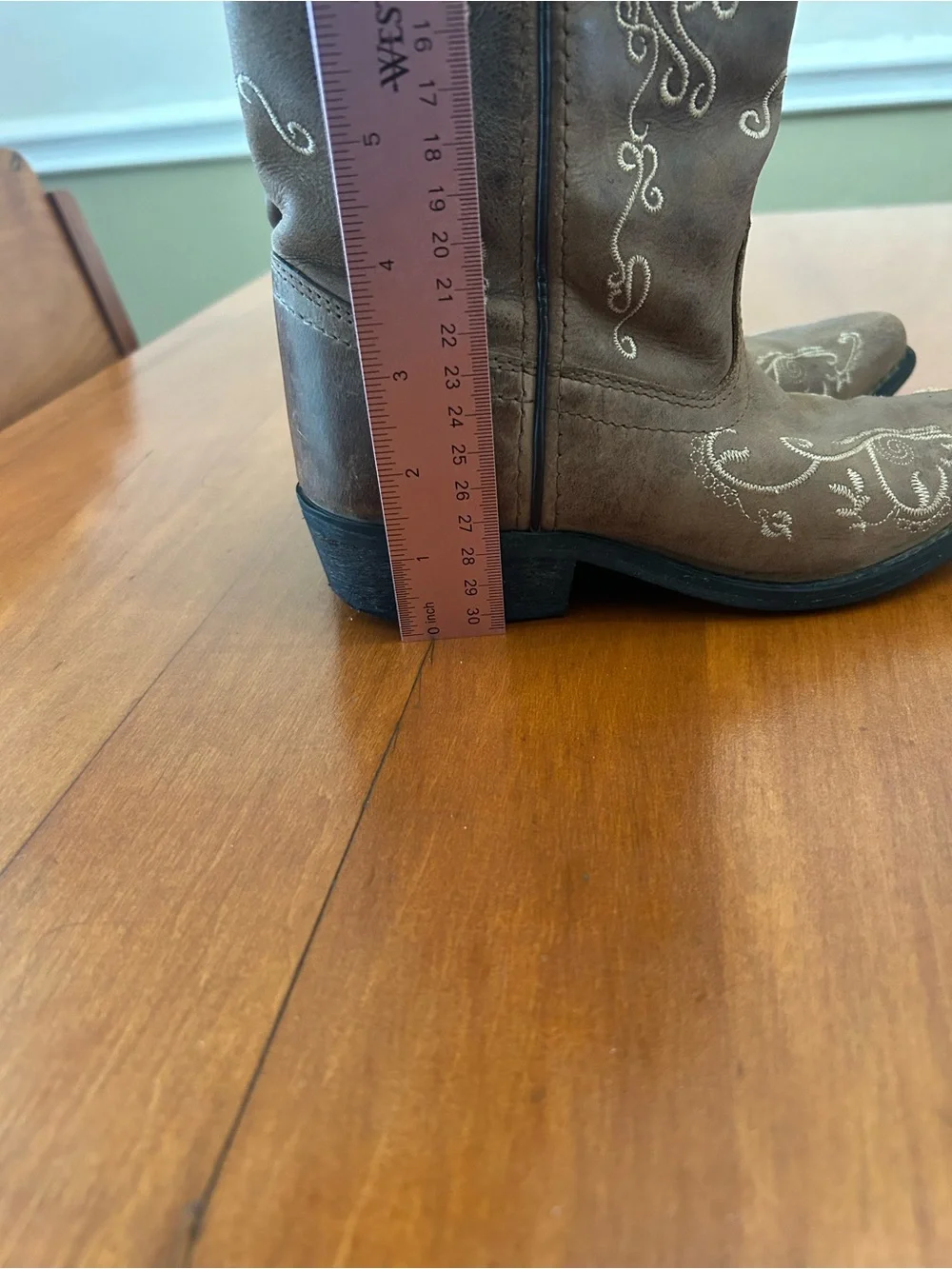 Smoky Mountain Boots Girls Brown Embroidered Western Cowboy Boots Size 1.5R
